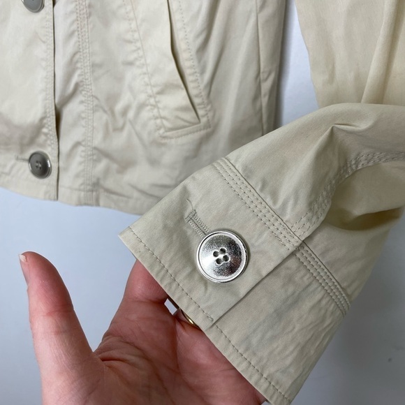 FRANK Walder cream double breasted lightweight jacket - Picture 4 of 8